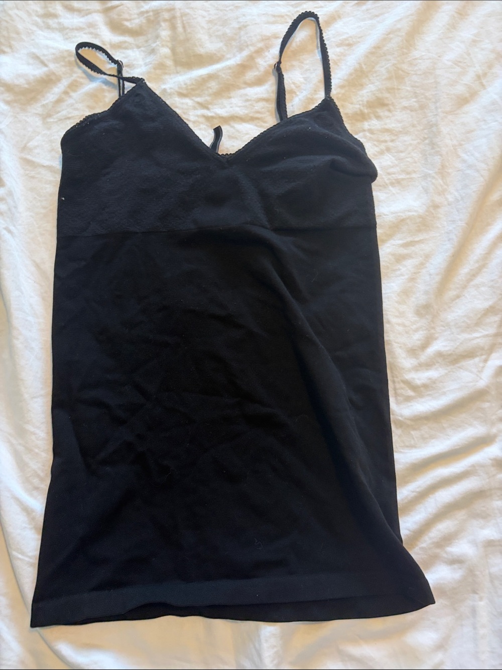 Guess Black Lace-Trim Camisole